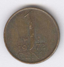 Holanda 1 Cent de 1972