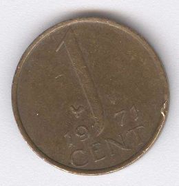 Holanda 1 Cent de 1971