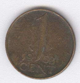 Holanda 1 Cent de 1962