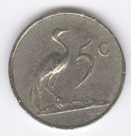 Sudáfrica 5 Cents de 1978