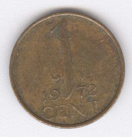Holanda 1 Cent de 1972