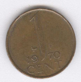 Holanda 1 Cent de 1970