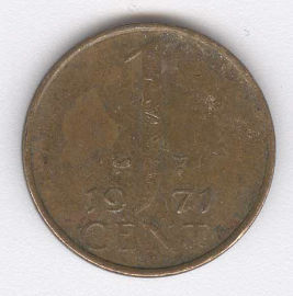 Holanda 1 Cent de 1971