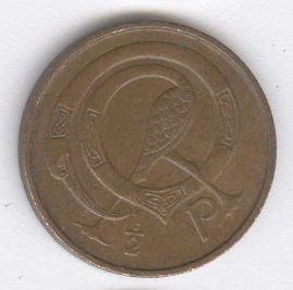 Irlanda 1/2 Penny de 1971