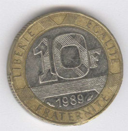 Francia 10 Francs de 1989