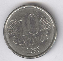 Brasil 10 Centavos de 1995