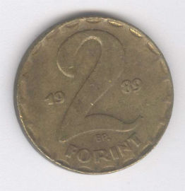 Hungría 2 Forint de 1989
