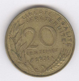 Francia 20 Centimes de 1971