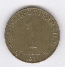 Austria 1 Shilling de 1981