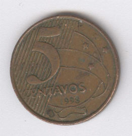 Brasil 5 Centavos de 1998