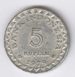 Indonesia 5 Rupiah de 1979