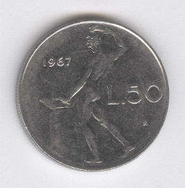 Italia 50 Lire de 1967