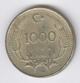 Turquía 1000 Lira de 1990