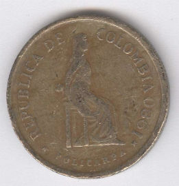 Colombia 5 Pesos de 1980