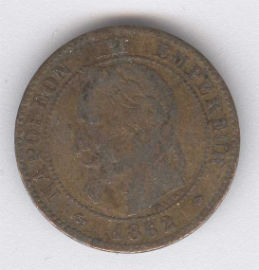 Francia 10 Centimes de 1862
