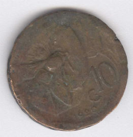 Italia 10 Centesimi de 1920