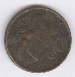 Italia 10 Centesimi de 1928