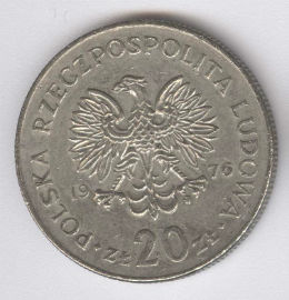 Polonia 20 Zlote de 1976