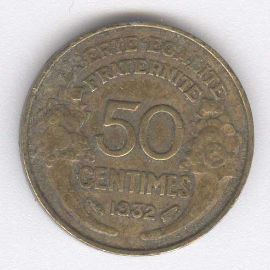 Francia 50 Centimes de 1932