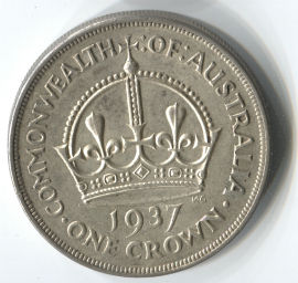 Australia 1 Crown de 1937