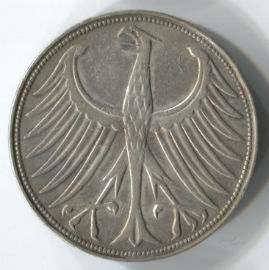 Alemania 5 Mark de 1951 (J)