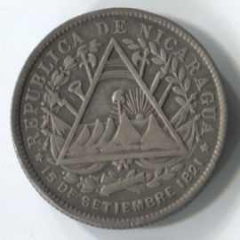 Nicaragua 20 Cents de 1887