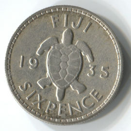 Fiji 6 Pence de 1935