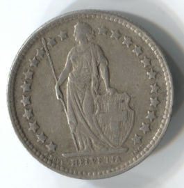 Suiza 1/2 Franc de 1934