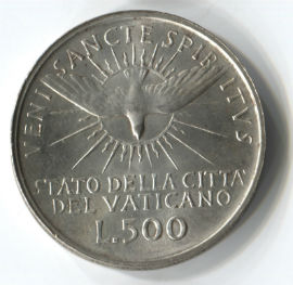 Vaticano 500 Lire de 1963