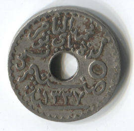 Túnez 5 Centimes de 1918