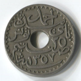 Túnez 25 Centimes de 1938