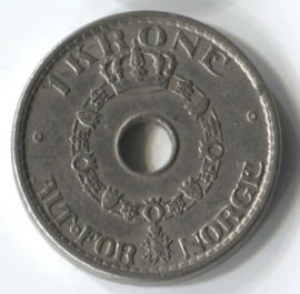 Noruega 1 Krone de 1950