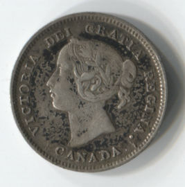 Canadá 5 Cents de 1893