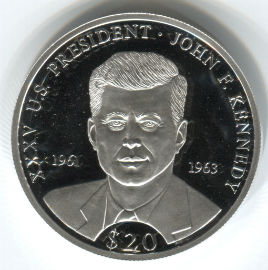Liberia 20 Dólares de 2000