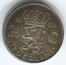 Holanda 1/2 Gulden de 1962