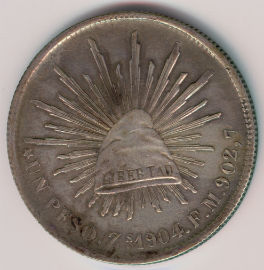 Mexico 1 Peso de 1904 (Zs FM)