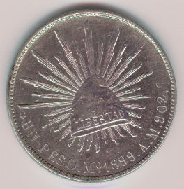 Mexico 1 Peso de 1899 (Mo AM)