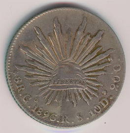 Mexico 8 Reales de 1896 (Go RS)