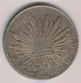 Mexico 8 Reales de 1895 (Ca MM)