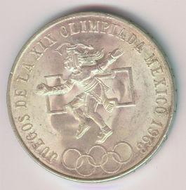 Mexico 25 Pesos de 1968