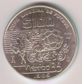 Mexico 100 Pesos de 1985