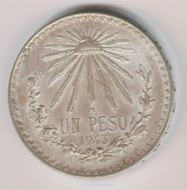 Mexico 1 Peso de 1943
