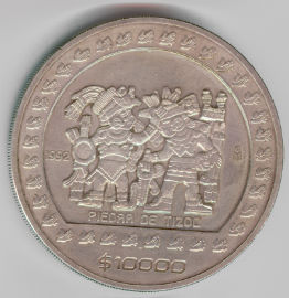 Mexico 10000 Pesos de 1992 (Piedra de Tizoc)
